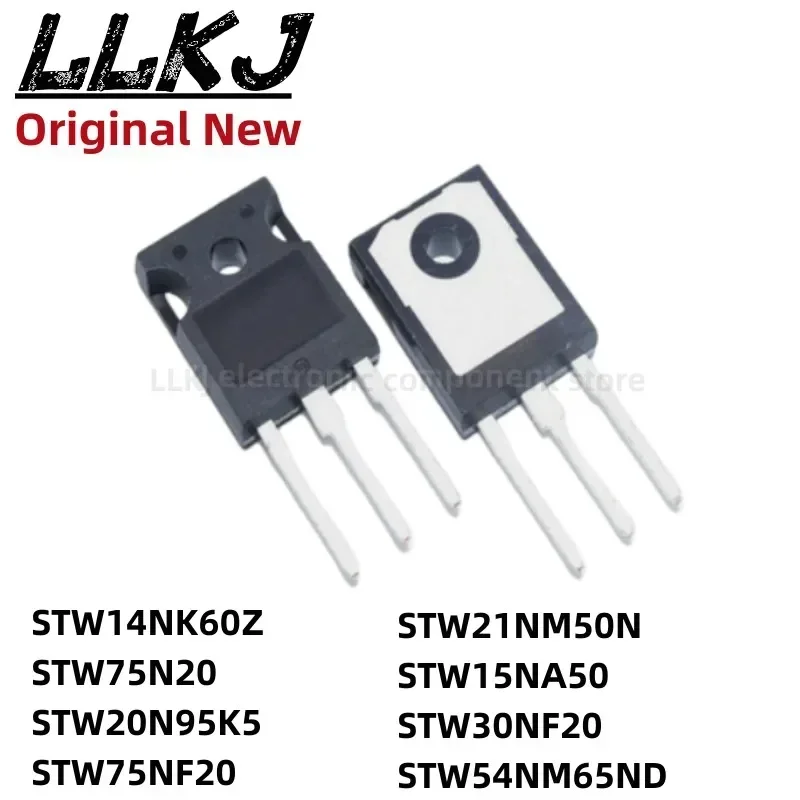 1pcs STW14NK60Z STW75N20 STW20N95K5 STW75NF20 STW21NM50N STW15NA50 STW30NF20 STW54NM65ND TO247 MOS FET TO-247
