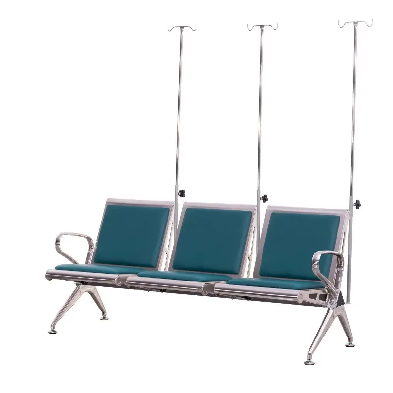 

3-местное кресло для трансфузии больницы с инфузионной подставкой для пациентов IV. Удобное кресло для ожидания в больнице.