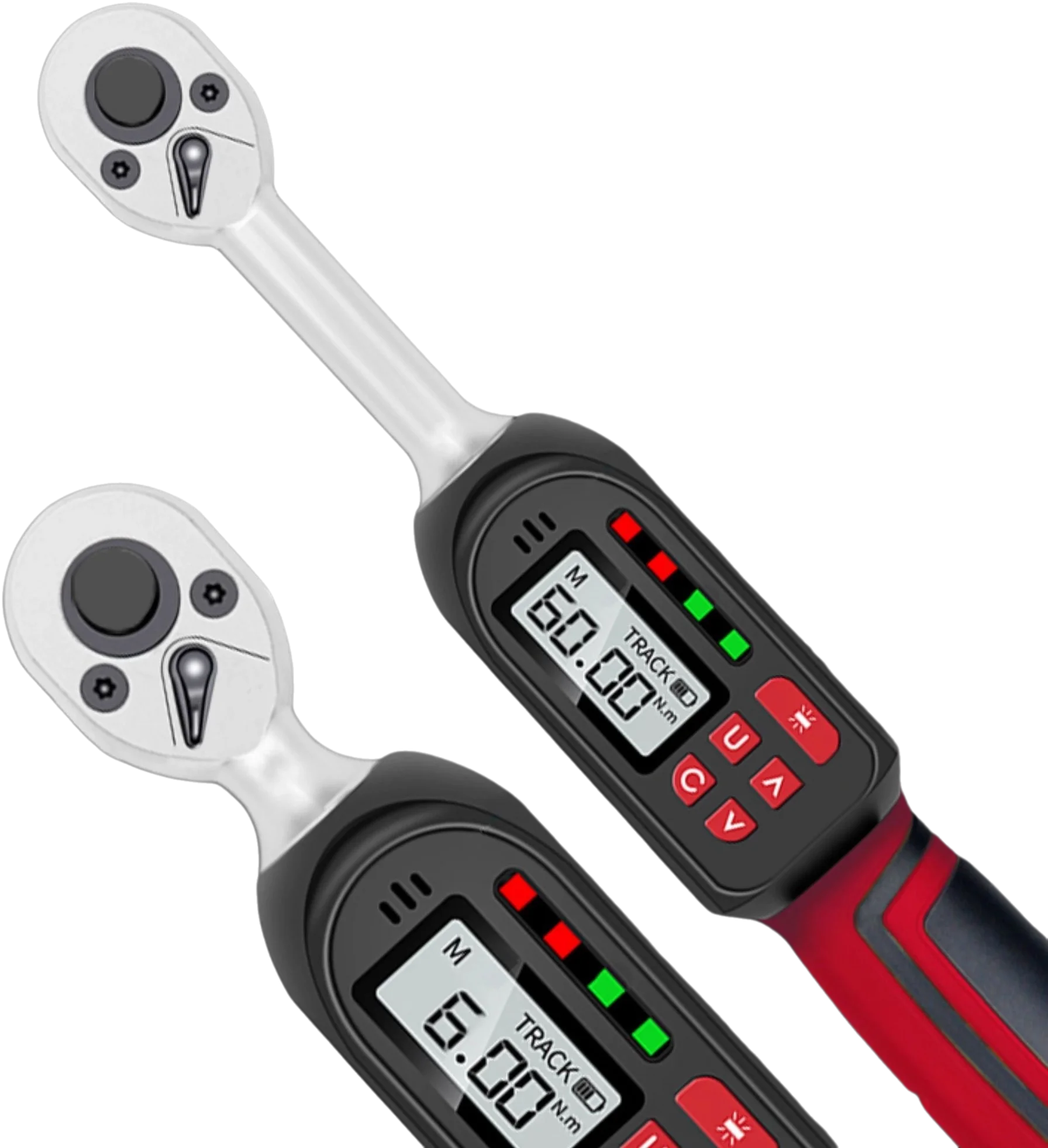 

1% Digital Preset Torque Wrench 1/2" 3/8" 1/4" Bidirectional Ratchet Head Adjustable Bicycle Car Repair Hand Tools