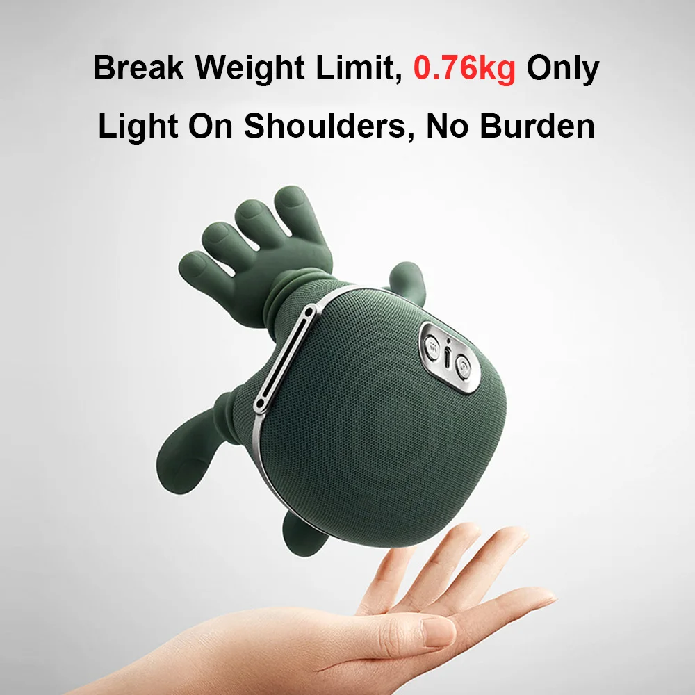 Bionic Neck Shoulder Massager Heated Back Massagers Electric Kneading Muscles Massage Pillow Neck Waist Leg Body ﻿3-Level Modes