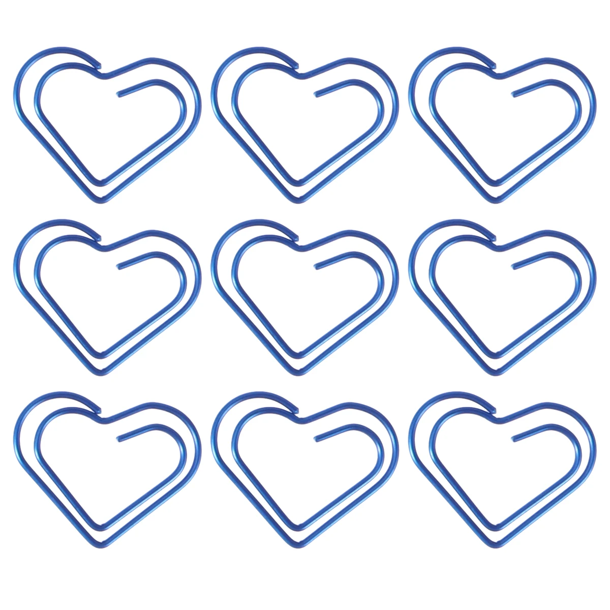 

100pcs Heart Shaped Paper Clips Bulk Medium Non Slip Sturdy Bookmark for Women Kids Office School Use Photos Notes