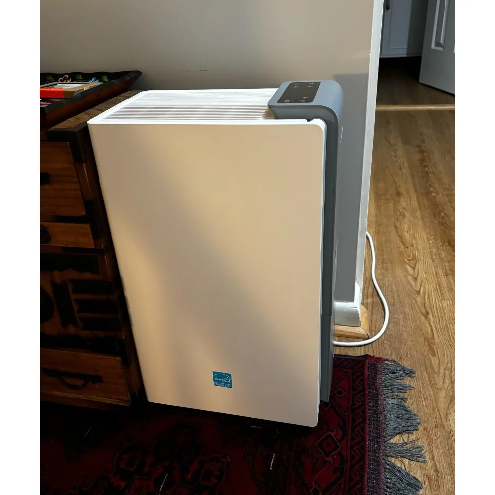 4500 Sq.Ft Most Efficient Energy Star Dehumidifier 52 Pint/Day (Max 80 Pint/D) Smart Compressor Dehumidifier with Drain Hose