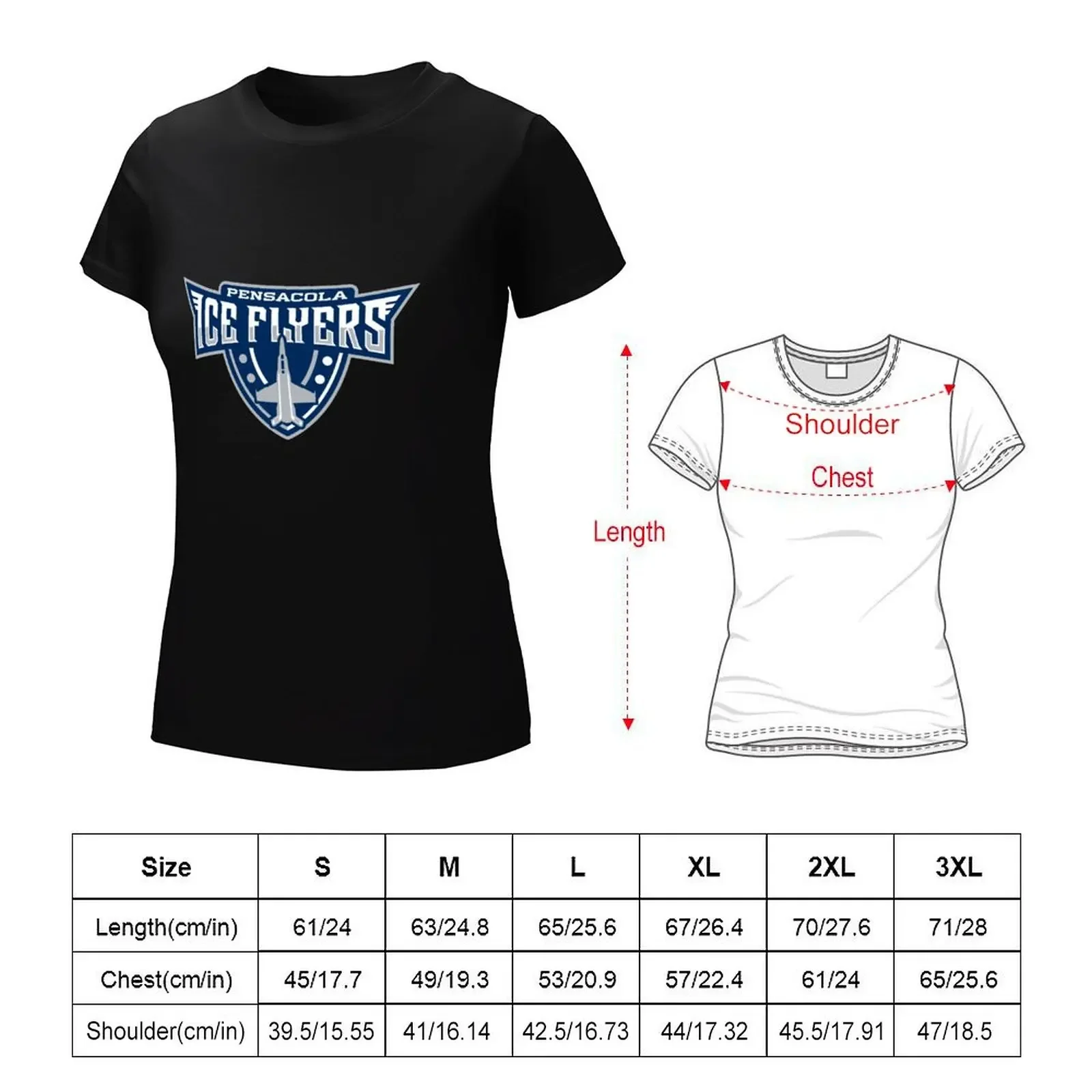 pensacola ice flyers primary essential T-shirt graphics oversized luxury designer clothing Women