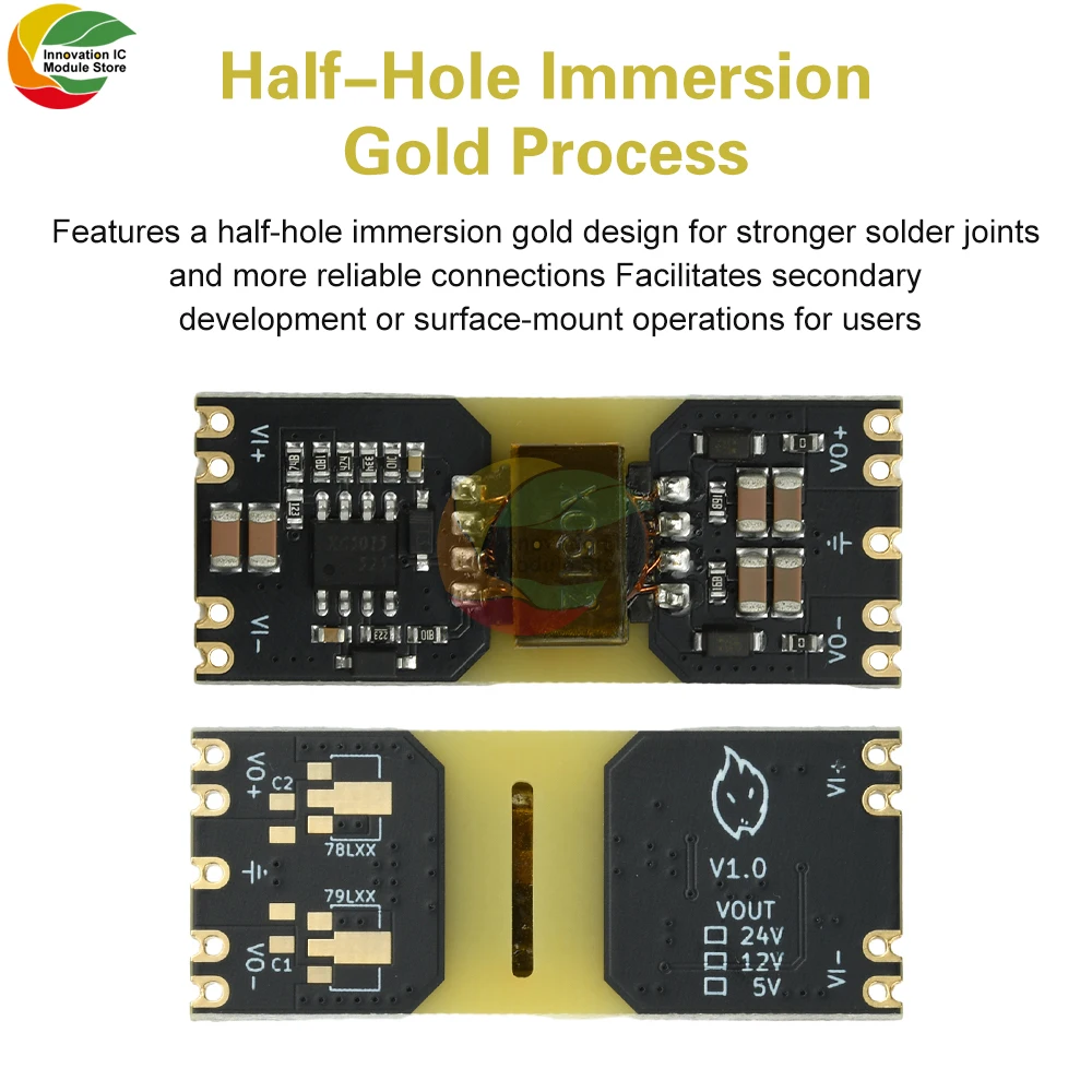 XC5015 DC-DC 9-42 فولت إلى 5/12 فولت الناتج تنحى وحدة معزولة واسعة الجهد وحدة باك الطاقة تموج منخفض وحدة الطاقة