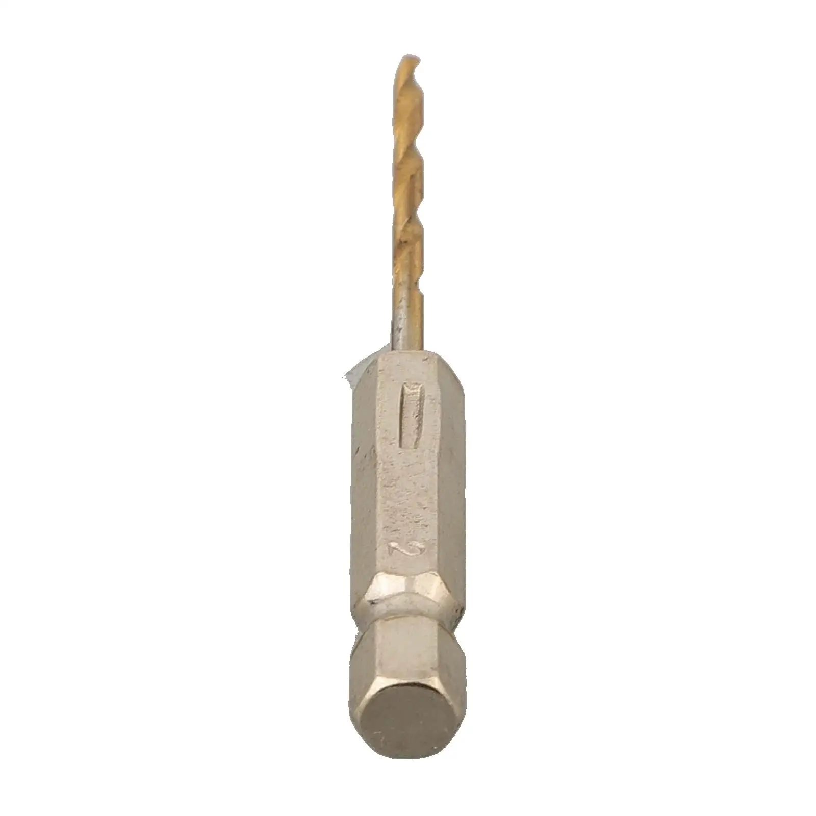 1pc HSS High Speed Steel Titanium Coated Drill Bit 1/4 Hex Shank 1.5mm-6.5mm Hex Handle Twist Drill For Cordless Screwdriver
