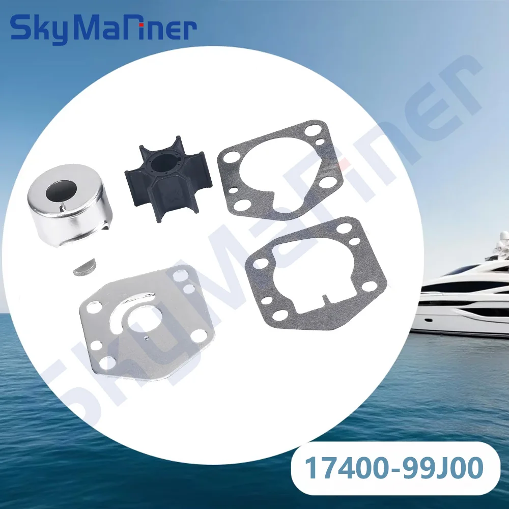 

Water Pump Impeller Repair Kit 17400-99J00 17400-99J02 17400-99J20 For Suzuki Outboard Motor 8 9.9 HP 4-Stroke DF9.9A 8A PAETS