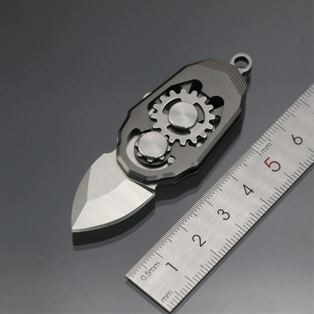 Mini EDC Folding Knife Camping Equipment Unboxing Mini Knife Keychain Portable Outdoor Multi Tools Knife Bottle Opener