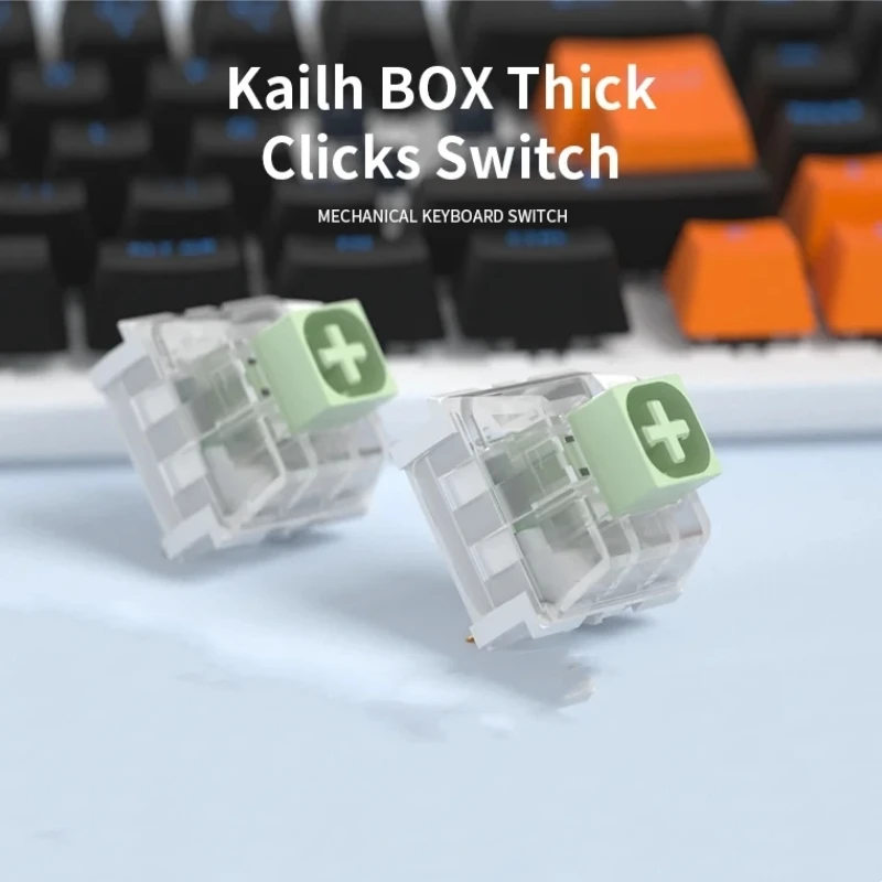 Imagem -03 - Kailh Caixa Cristal Jade Teclado Interruptor Teclado Mecânico Pesado Handfeel Ip56 Faça Você Mesmo Interruptores de Jogo Clicky Alta Translucidez