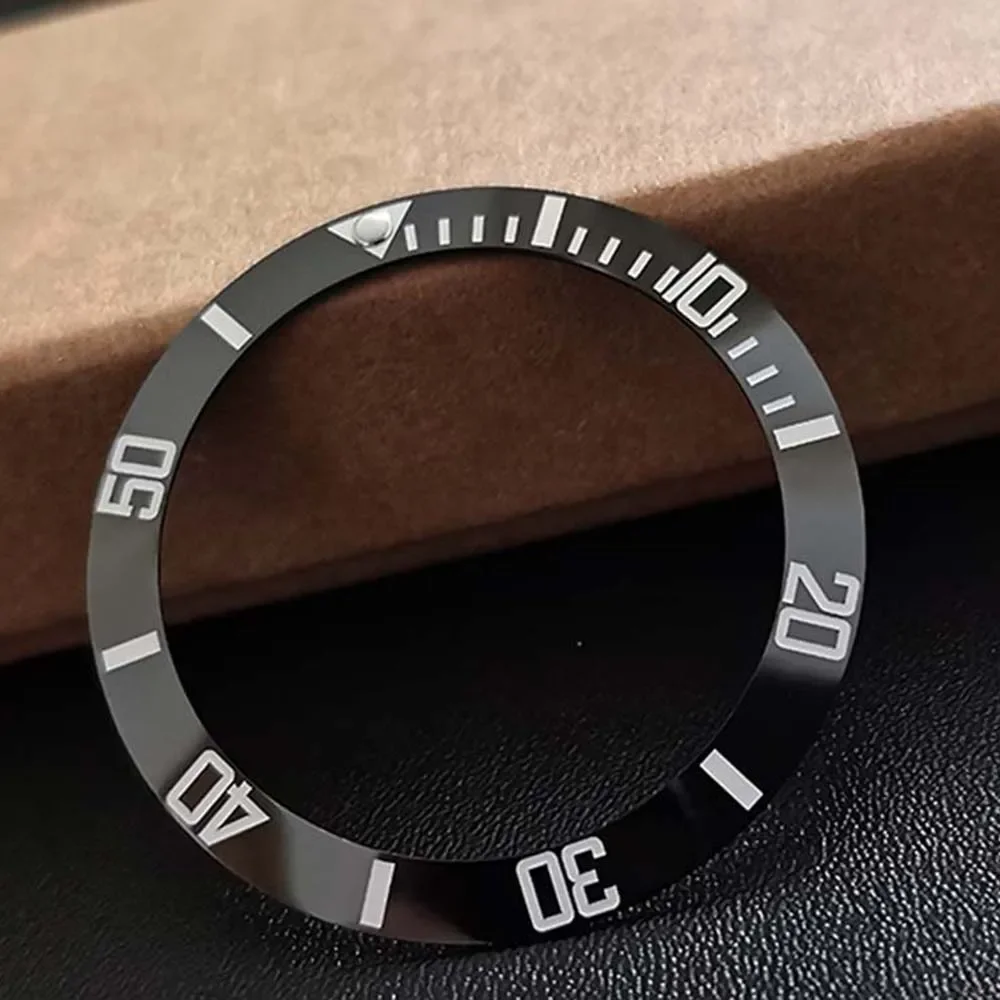 41mm Watch Bezel for MDV106-1A MDV-107-1A1/1A2 Diving Watches Modified Part Luminous Scale Replacement Insert Bezels
