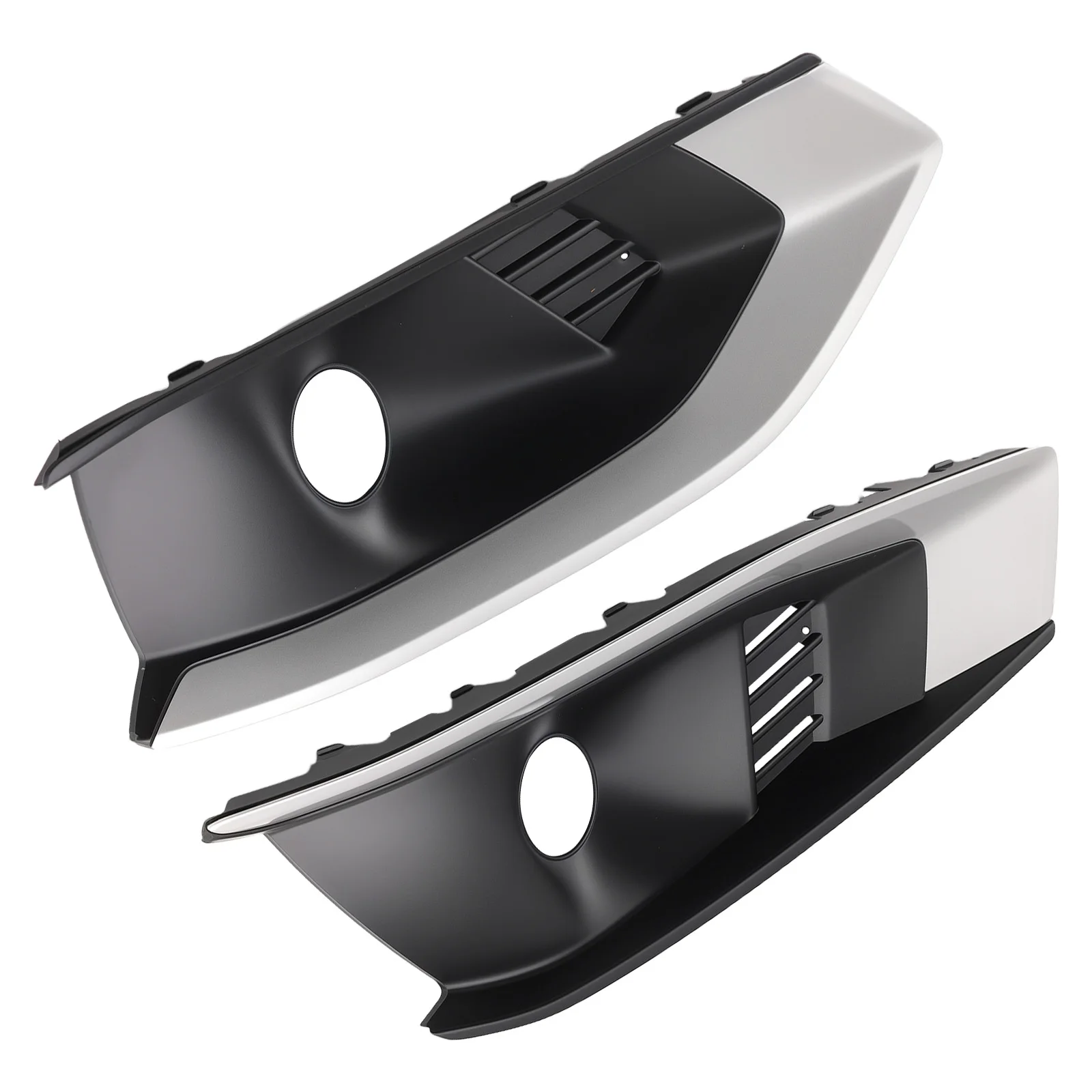 

Pair Bumper Fog Lamp Grille Left Right for Audi A4L Turbo 2020-2022 8WD807681L