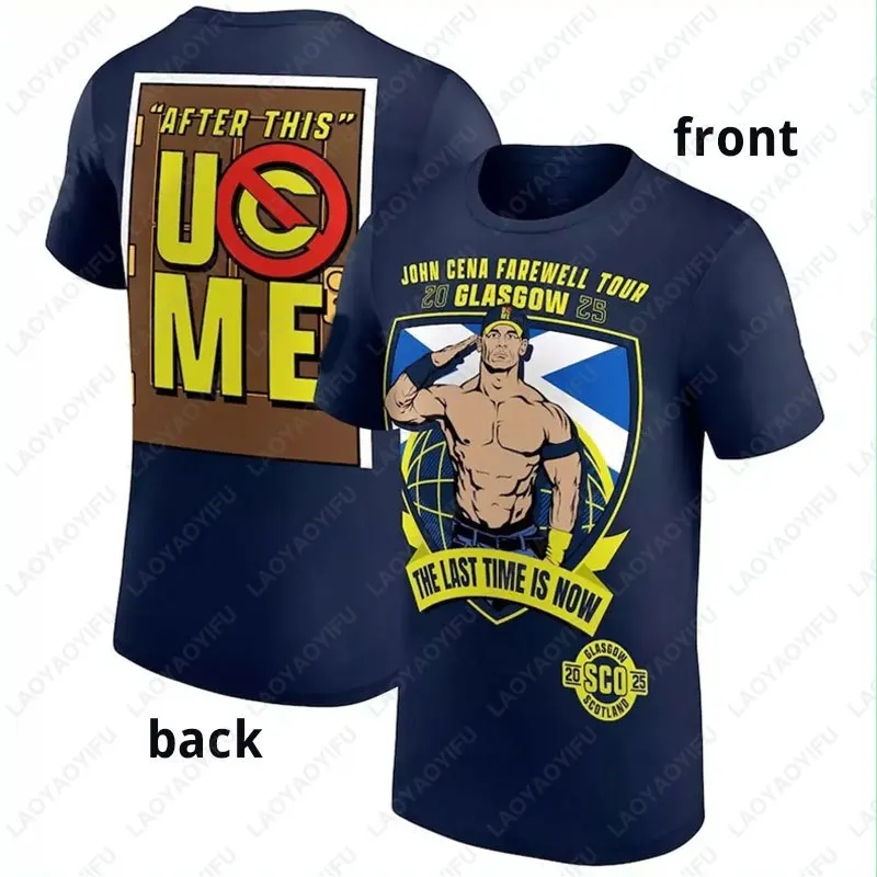 جون سينا جولة وداع 2025 تورونتو قميص مطبوع لمحبي هدية قطن قصير الأكمام تيز الرجال النساء موضة ملابس الشارع الشهير #4