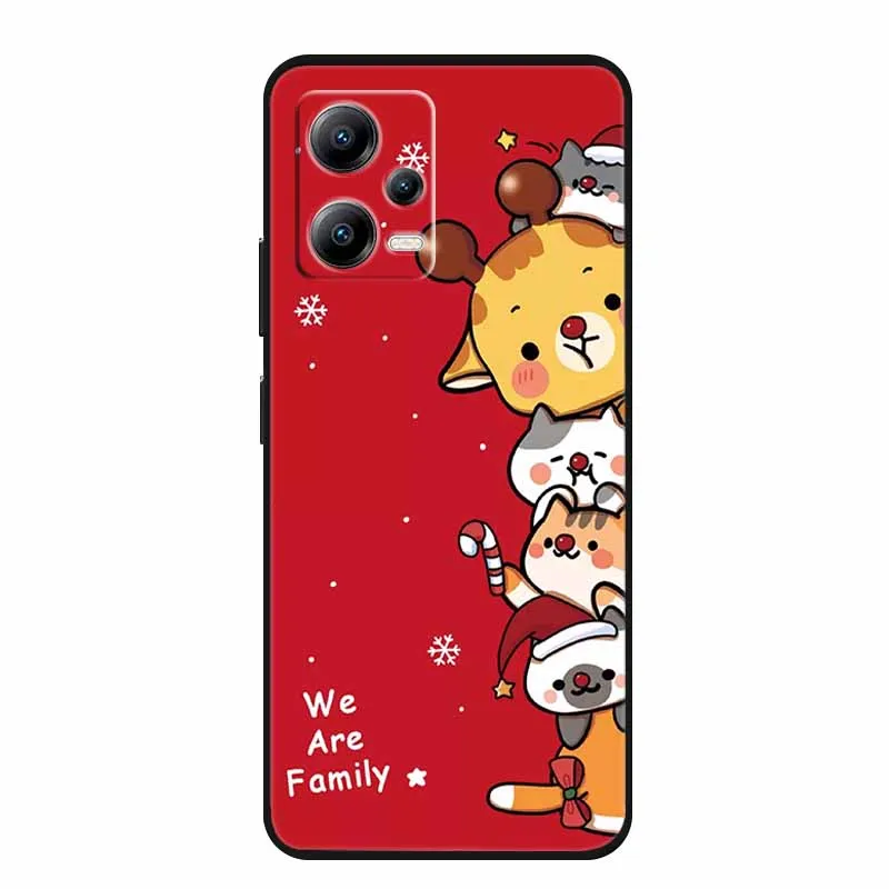 Christmas Case For Redmi Note 12 4G 5G Case Note12 Pro 5G 4G 12R 12S Soft TPU Silicone Covers for Xiaomi Redmi Note 12 Pro Plus image 2