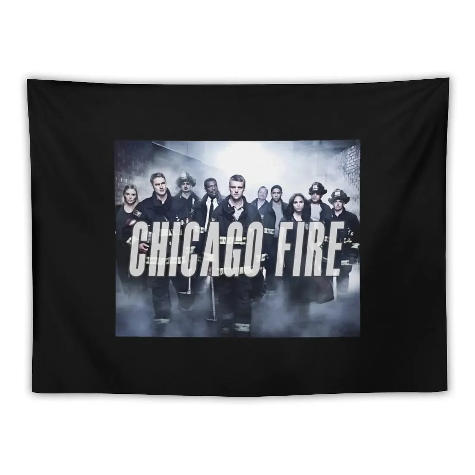 

Chicago Fire Tapestry Custom House Decorations Wall Carpet Aesthetics For Room Tapestry