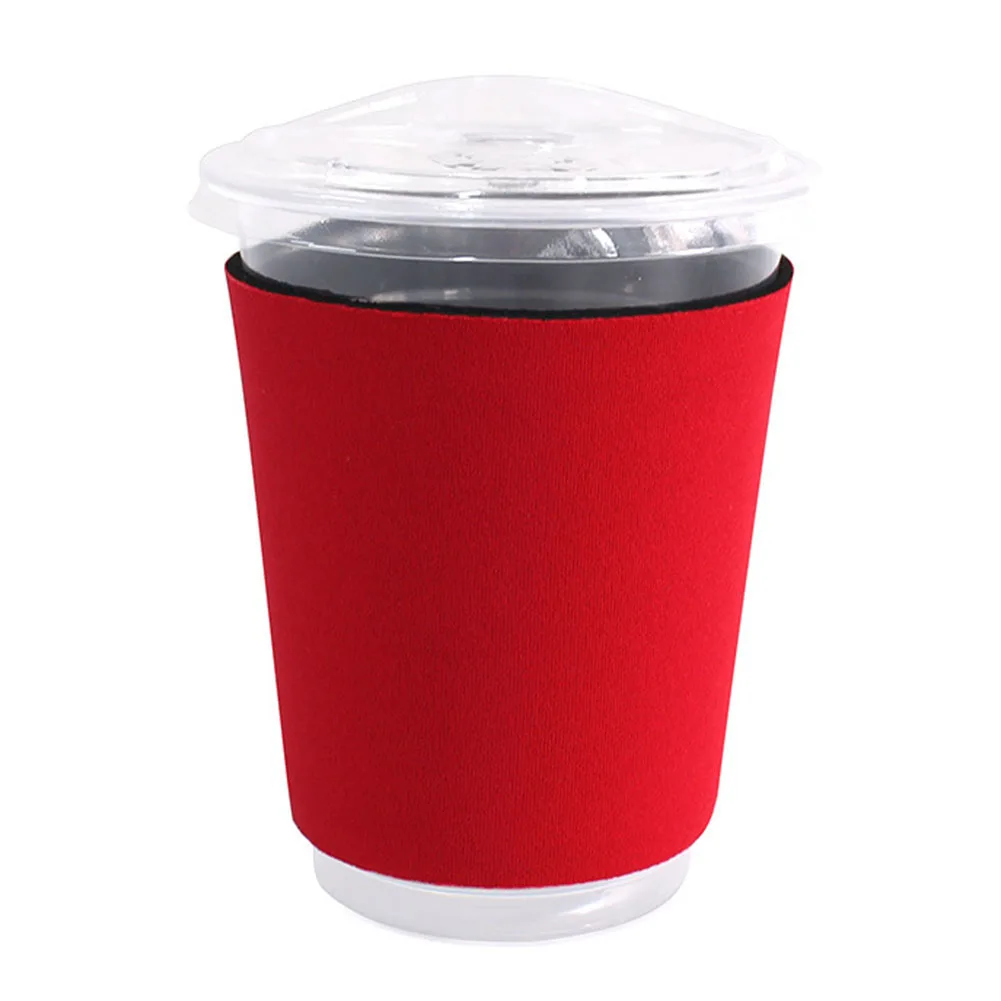 Applicable To Various Coffee Cups Soft And Elastic Thermal Insulation Neoprene Milk Tea Cup Sleeve With A Maximum Diameter Of Cm