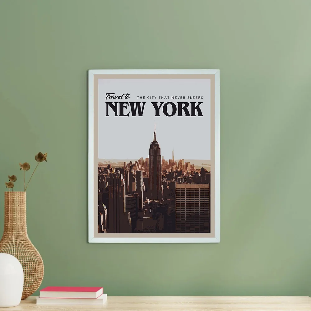 نيويورك أفق قماش جدار الفن سيتي سكيب المشارك ديكور المنزل الحديث صورة طباعة التصوير الفوتوغرافي