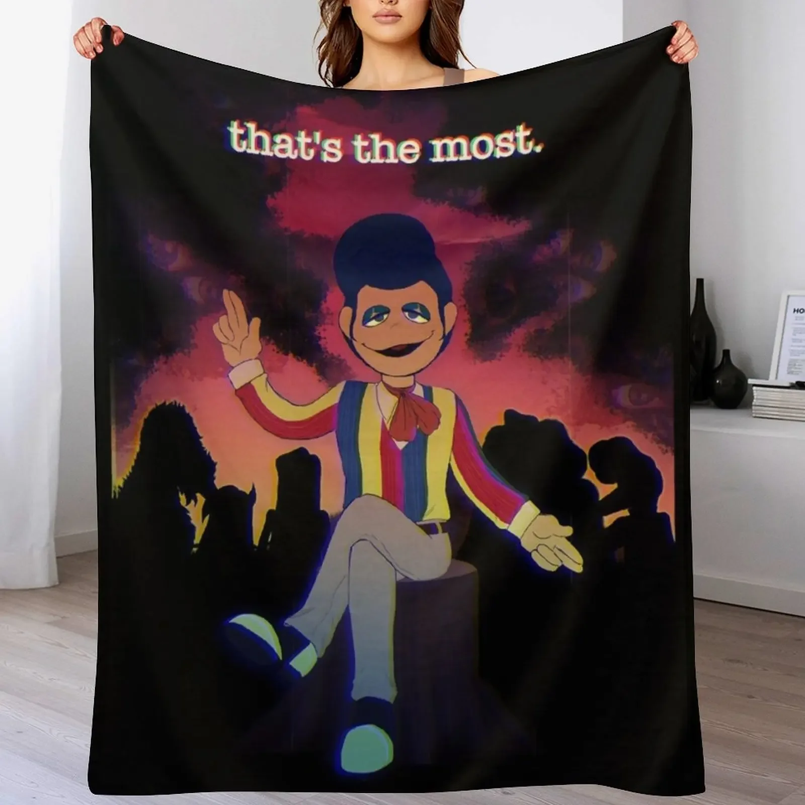 

Welcome Home Wally Darling Art Throw Blanket Luxury Designer Bed Fashionable Furrys Sofa Blankets