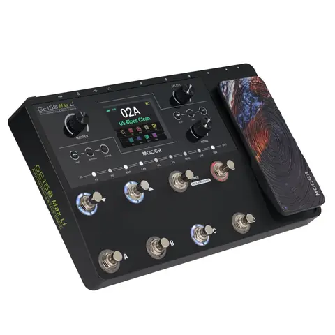 MOOER GE150 MAX Li Guitar Processor/3.5" LCD/55 Amps/Cab Sims/200 Sounds/USB Audio Interface/ All-in-One Guitar Pedal