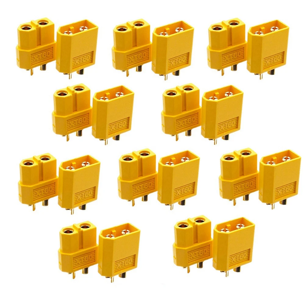 10 Pair XT60 Plug Male Female Connectors Plug for RC Quadcopter FPV Racing Drone Lipo