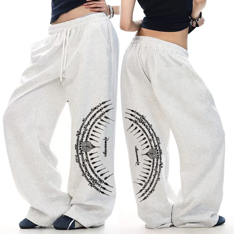 Hiphop Drape Jazz Street Dance Hose Damen American Street Hip-Hop Dance Weites Bein Kordelzug Lässige Sporthose