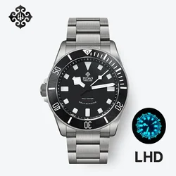 IPOSE IX&DAO LHD Men Titanium Watch Mechanical Watches Sapphire Stainless Steel Diving Automatic Watches PT5000 BGW-9 Wristwatch