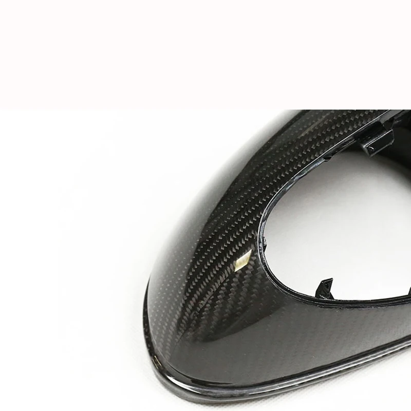 981 Carbon Fiber Fibre Side Mirrors Cover Caps Fit For Porsche Cayman