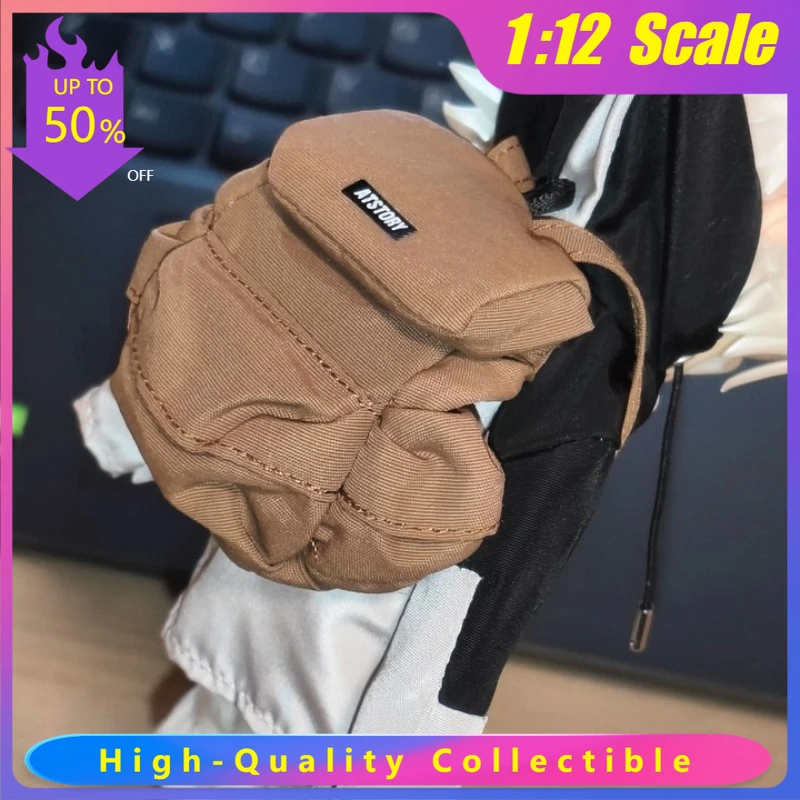 1/12 Scale Fashion Trendy Leisure Travel Versatile Backpack Model DIY Accessory Fit 6 Inches Action Figure Body Military Doll
