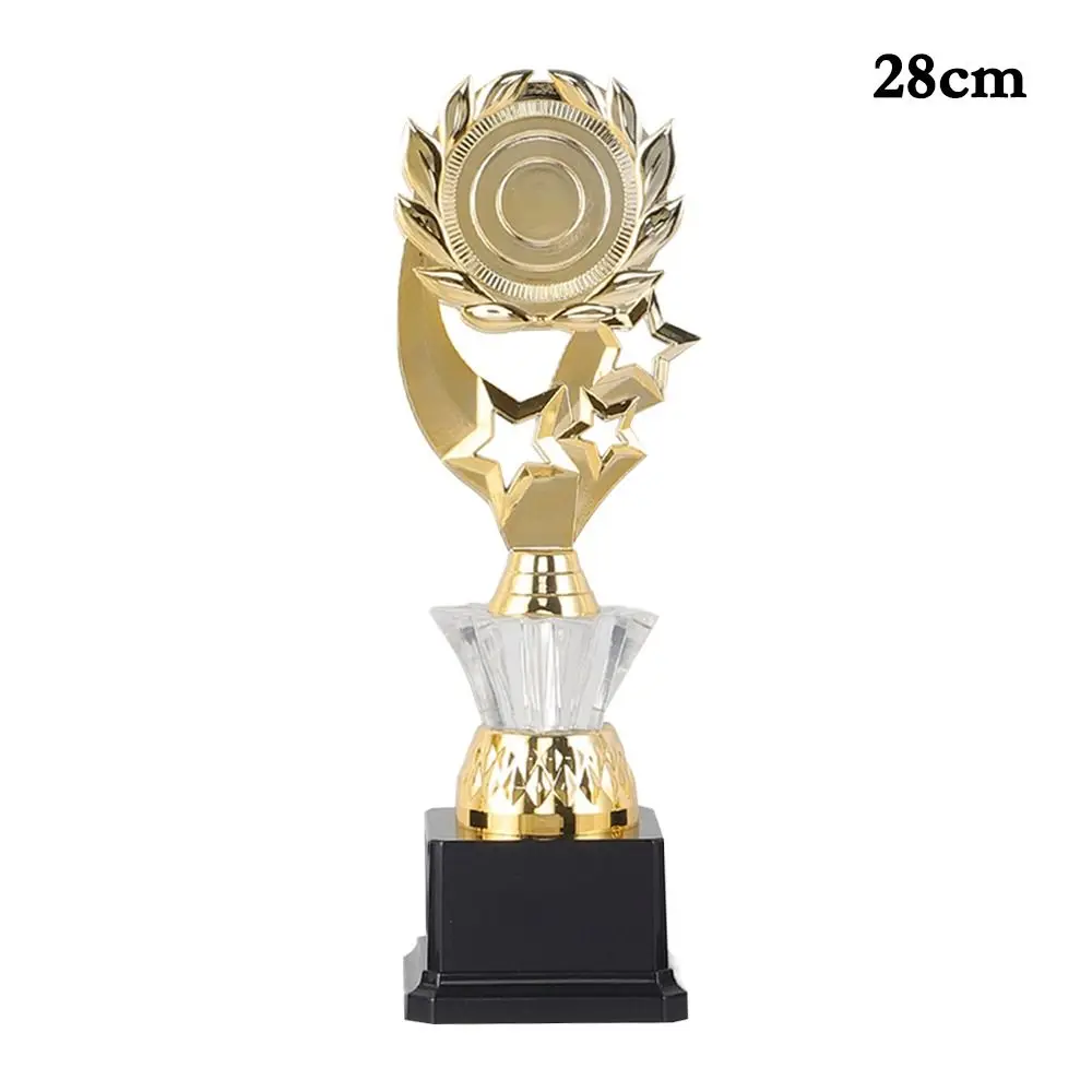 Plastic Award Trophy Star Golden Small Gold Statue Singing Dancing Competition School Rewarding Supply Reward Prize Cup