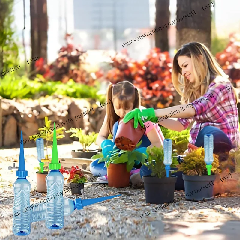 Greenhouse garden automatic drip irrigation system, flower and plant self-watering ear adjustable automatic drip device