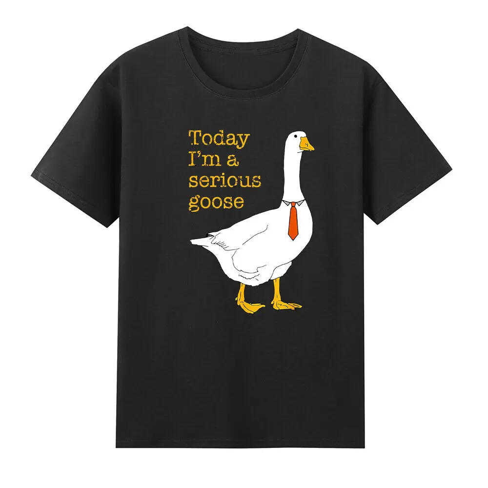 

Today I'm A Serious Goose Funny Silly Goose Graphic Quote Vintage Men's T-Shirt