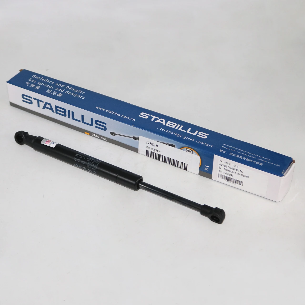 Original rear luggage compartment cover support rod. spare tire cover gas spring support for BMW X5 E70 E71 BMW X6 F15  F16