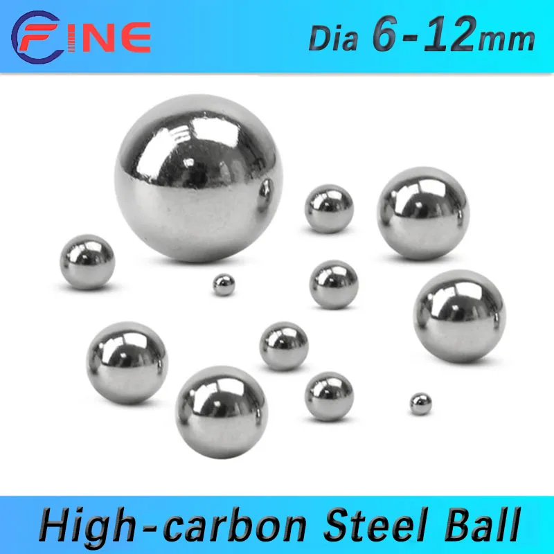 

10-100Pcs Solid Steel Ball Hunting Slingshot High-carbon Steel Balls Beads Catapult Slingshot Hitting Ammo Diameter 6-12mm