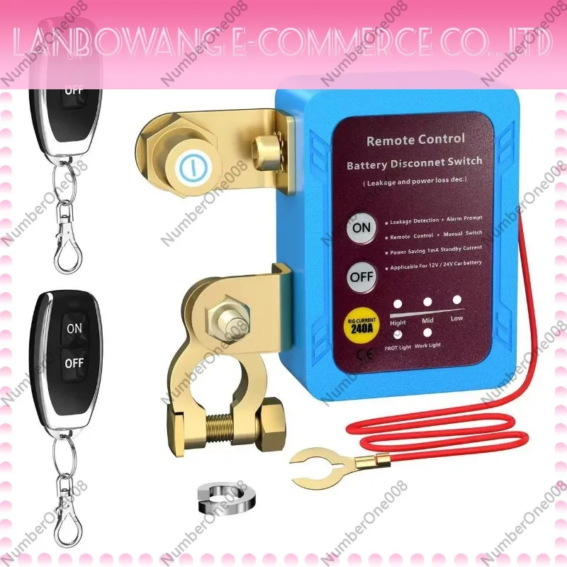12V 24V Wireless Remote Control Battery Negative Switch Anti Drain Cut Off Switch