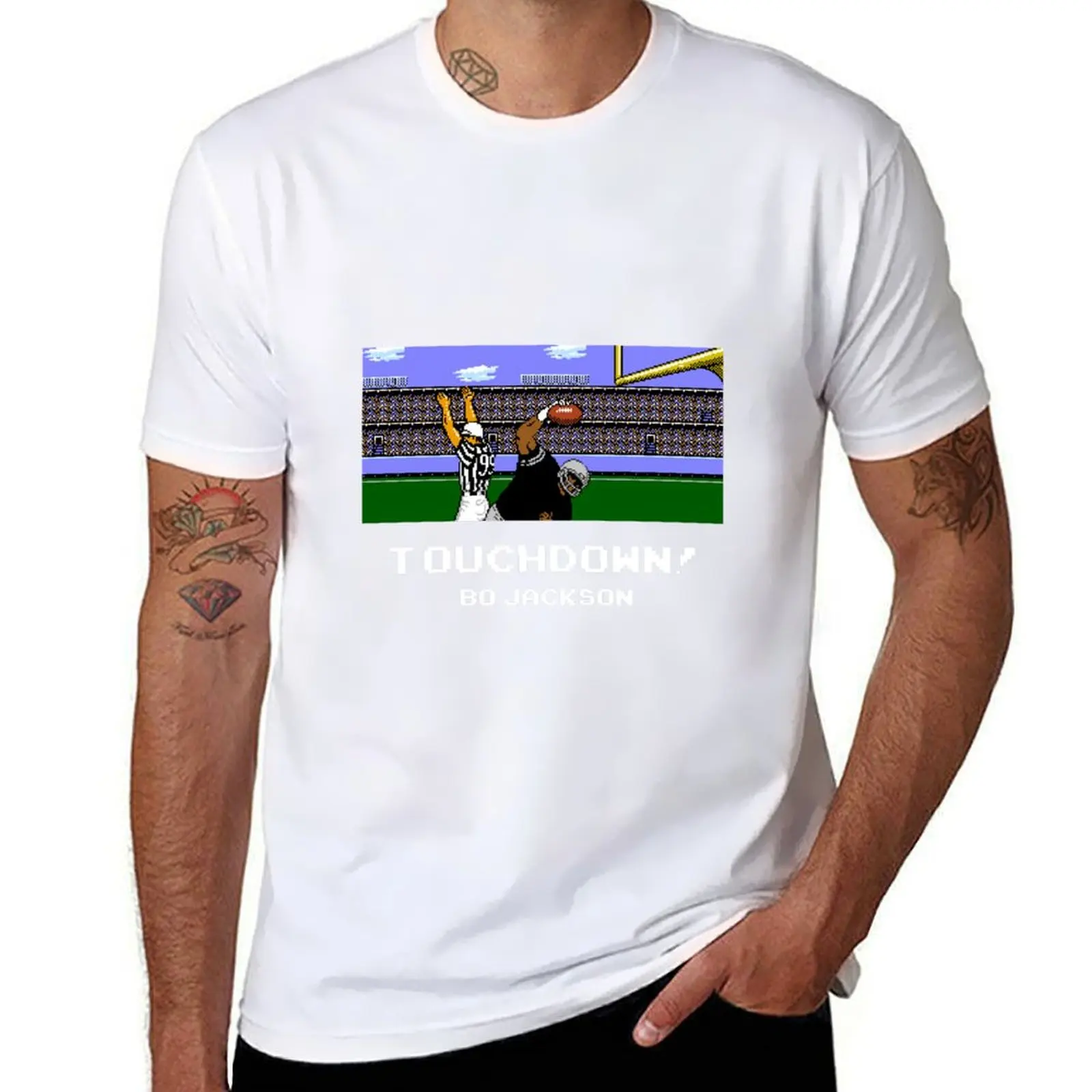 

Touchdown! Bo T-Shirt t shirts for man pack white t shirts for man graphic vintage T-Shirt