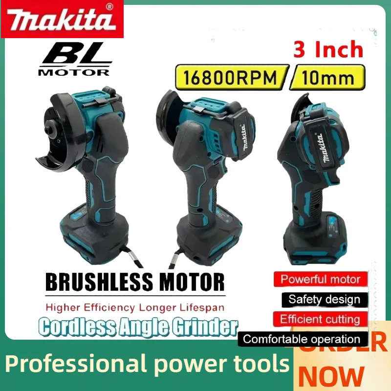 

Makita Portable Cordless Angle Grinder 3 Inch Multifunctional Electric Cut Off Circular Saw Power Cutting Tool
