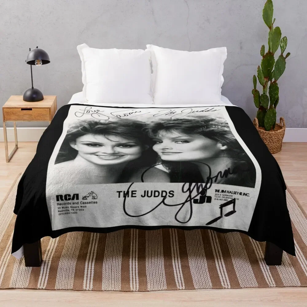 The judds Naomi and Wynonna Judd signed Throw Blanket manga Large Bed Blankets