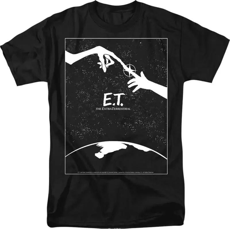 E T SIMPLE POSTER Licensed Adult Men's Shirt SM 6XL