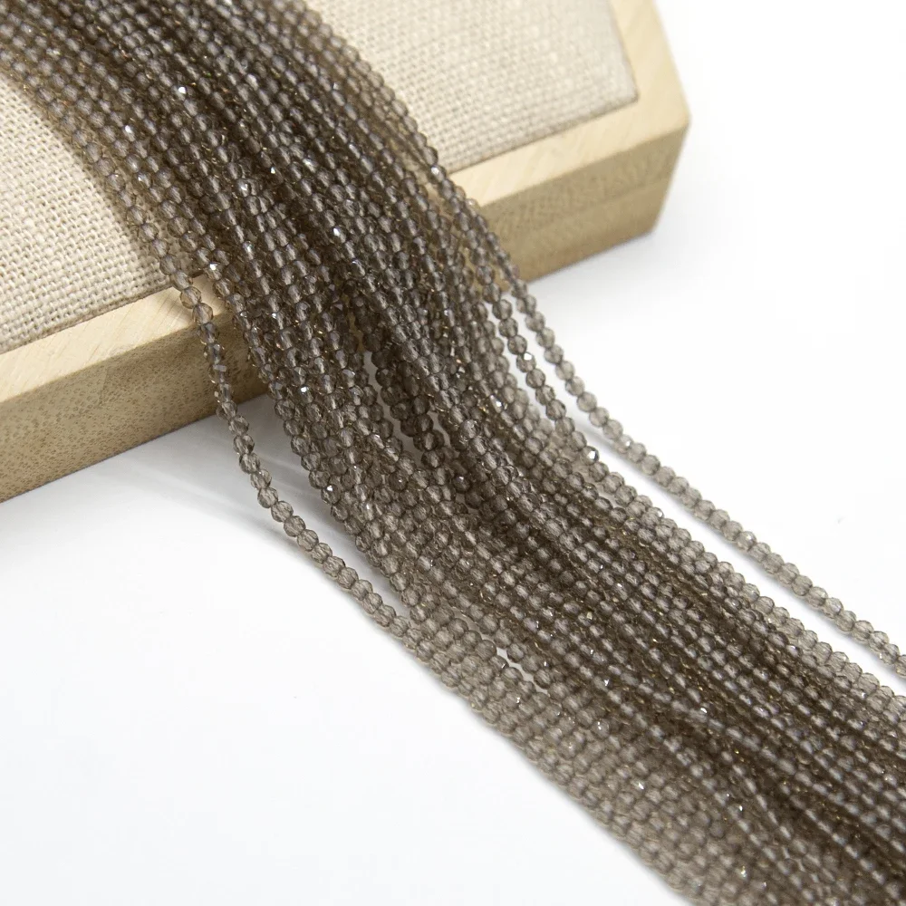 2 مللي متر موضة الكهربائي الزجاج الملون الخرز سلسلة المرأة العصرية مجوهرات عقد دي اي واي سوار أقراط هدية #5