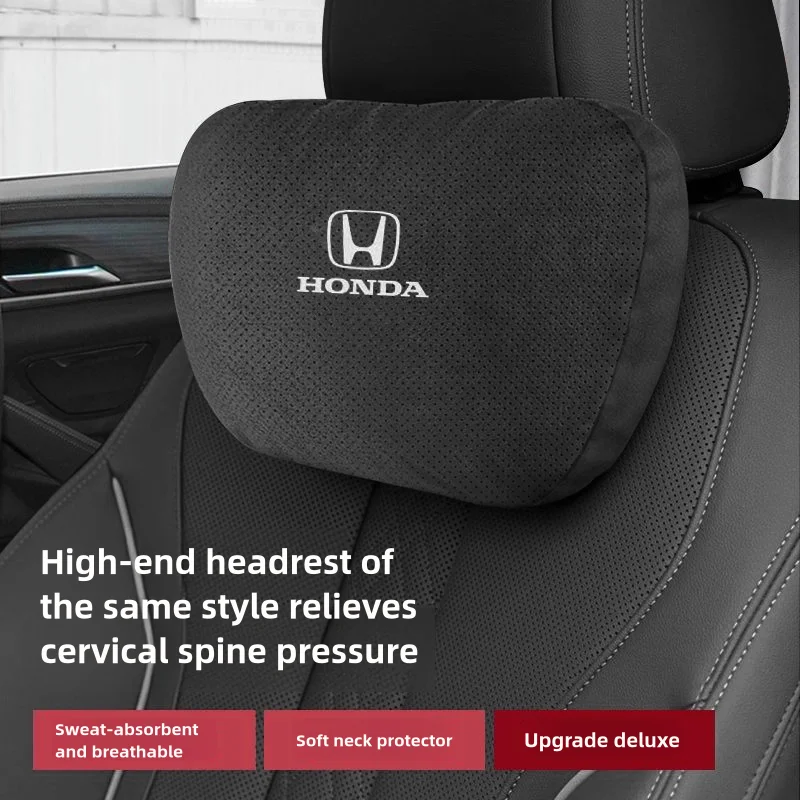 For Honda Type R Accord Civic CR-V City FIT Passport Pilot HR-V Auto Headrest Neck Support Seat Lumbar Cushion Soft Neck Pillow