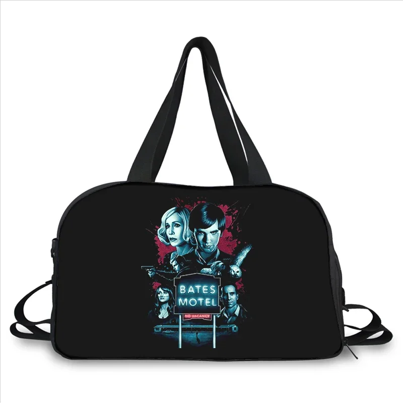 Bates Motel 3D printing fashion trend portable large capacity multi-function messenger bag travel bag