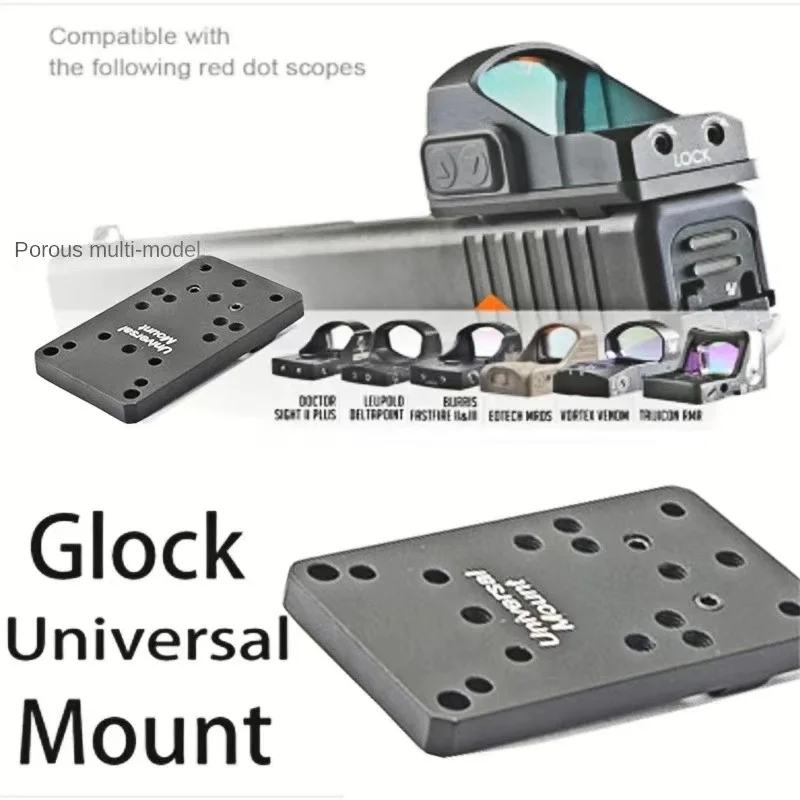 Universal Rear Red Dot Sight Mount Plate Base For GLOCK G17 19 22 43X Pistol Tactical Hunting For SRO Doctor Red Dot Sightscope