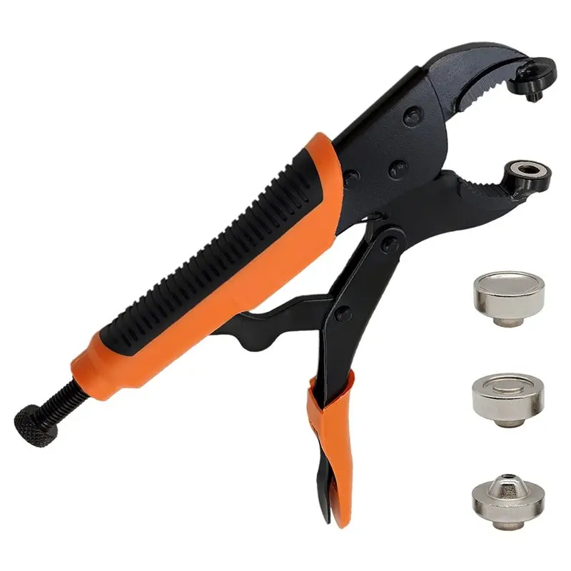 

ABUI-Snap Fastener Tool Kit With Snap Buttons For Fabric, Boat Cover Canvas Tarp Leather Clothing Heavy Duty Snap Setter Tool