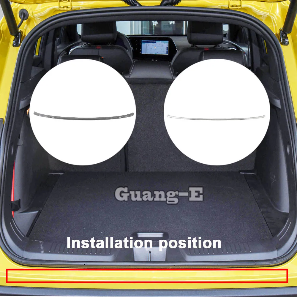 For Chevrolet Trax Seeker 2022-2024+ Car Rear External Bumper Guard Cover Trim Frame Steel Threshold Pedal Strip Accessories