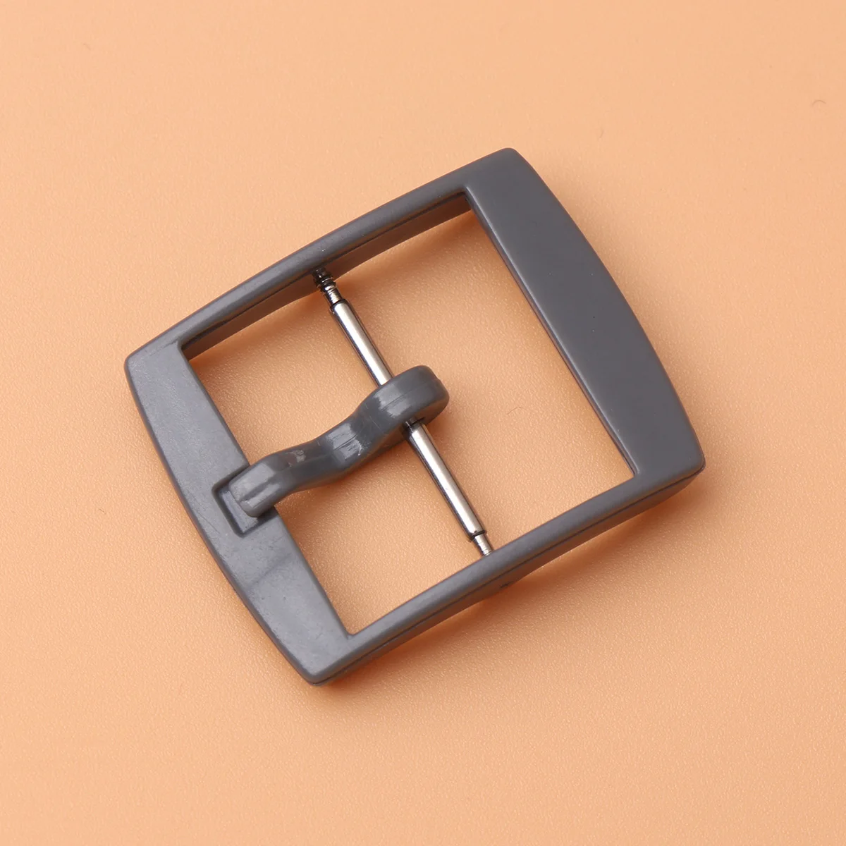

4pcs 20Mm Plastic Watch Buckle Clasp For Silicone Bands Replacement Strap Connector Durable Watch Band Accessories Grey