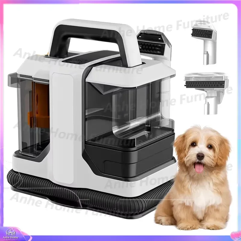 High Power Fabric Spot Vacuum Cleaner for Sofa Rugs Car Seats with Separate Clean Dirty Water Tank Portable Handheld Carpet