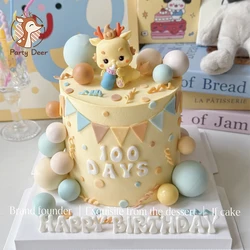 1st Dragon Baby Birthday Cake Decoration Riding Dragon Baby Birthday Cake Topper Kids Happy Jungle Dino Birthday Party Decor