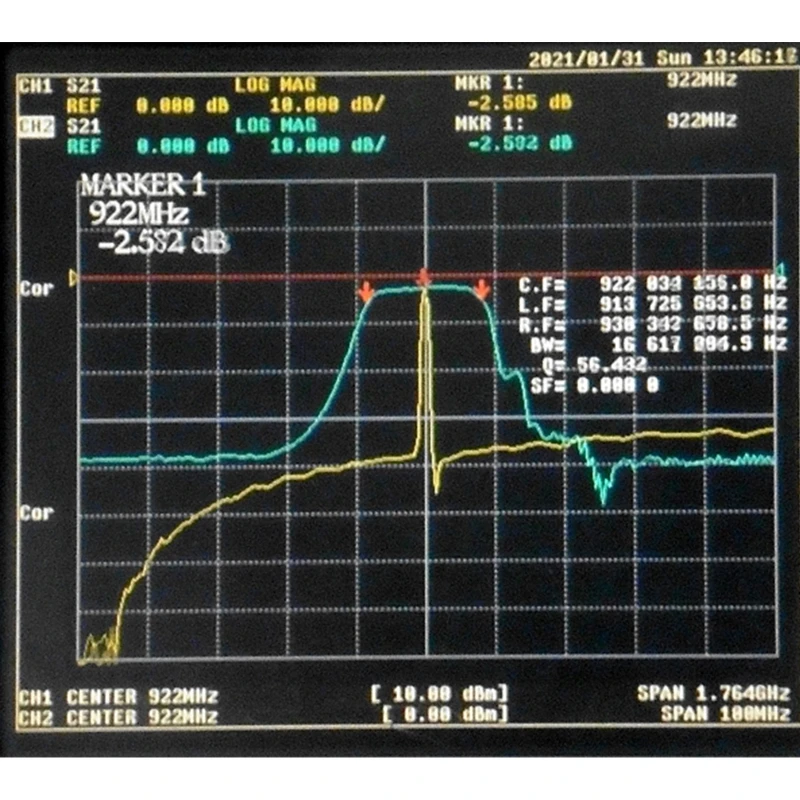 890-915 ميجا هرتز rfid المنشار البعيد ممر الموجة مرشح 25 ميجا هرتز عرض النطاق الترددي gsm900 sma محول أجزاء نظام الاتصالات