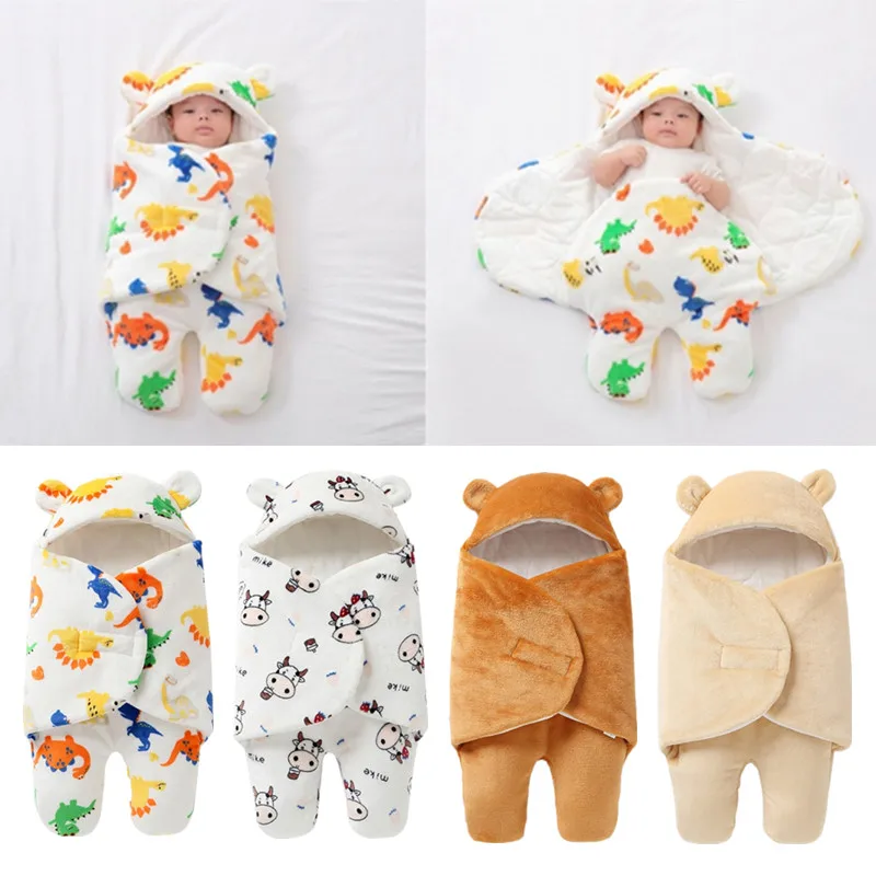 XXFE Baby Swaddles neonato Swaddle coperta Infant Sleep Wrap spessi neonati fotografia puntelli accessori