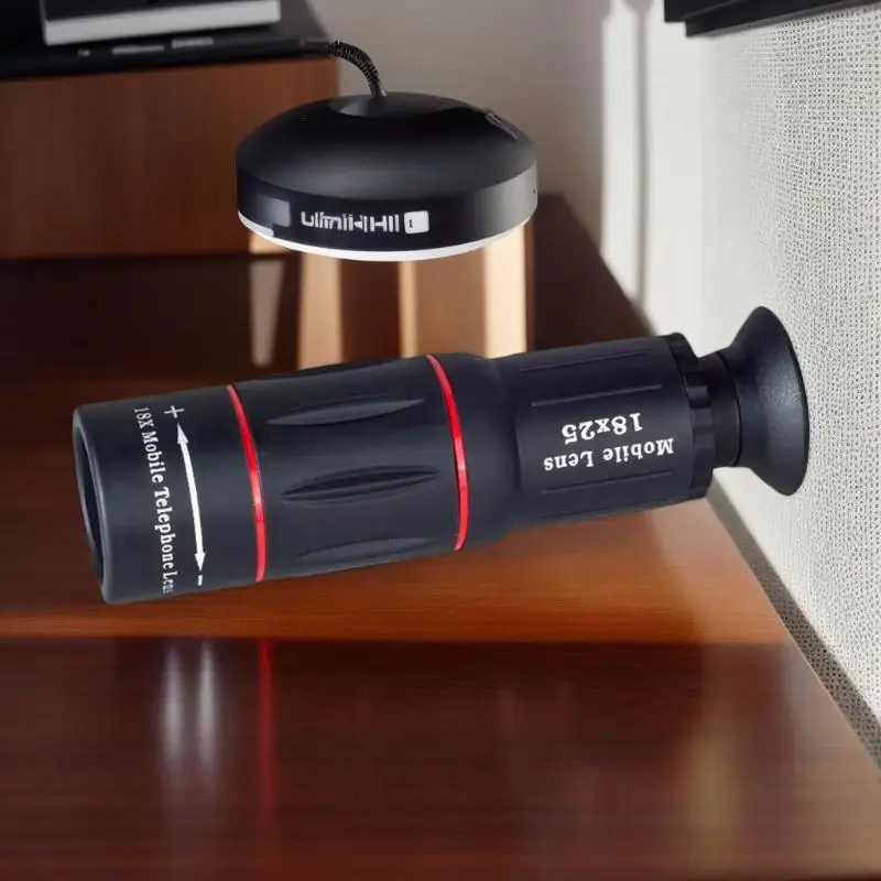 18/28/36X تليفوتوغرافي عدسة الهاتف المحمول HD عالية الطاقة أحادي تلسكوب خارجي متصل بالهاتف المحمول أجزاء التصوير الفوتوغرافي
