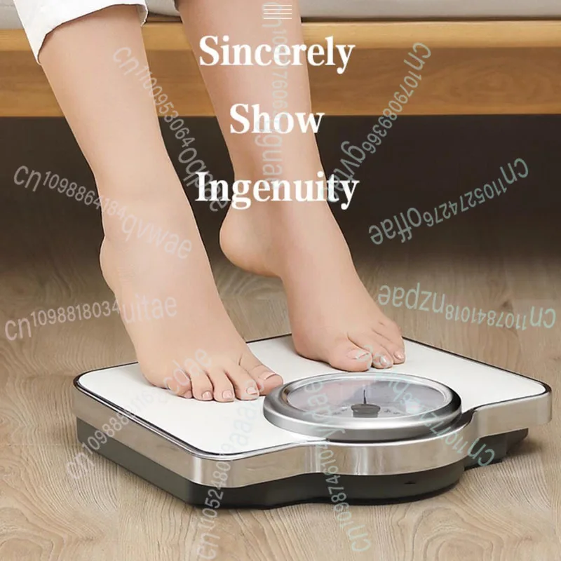 Balança de saúde de mostrador clássico sem bateria DT605E - Balança de banheiro mecânica analógica retrô