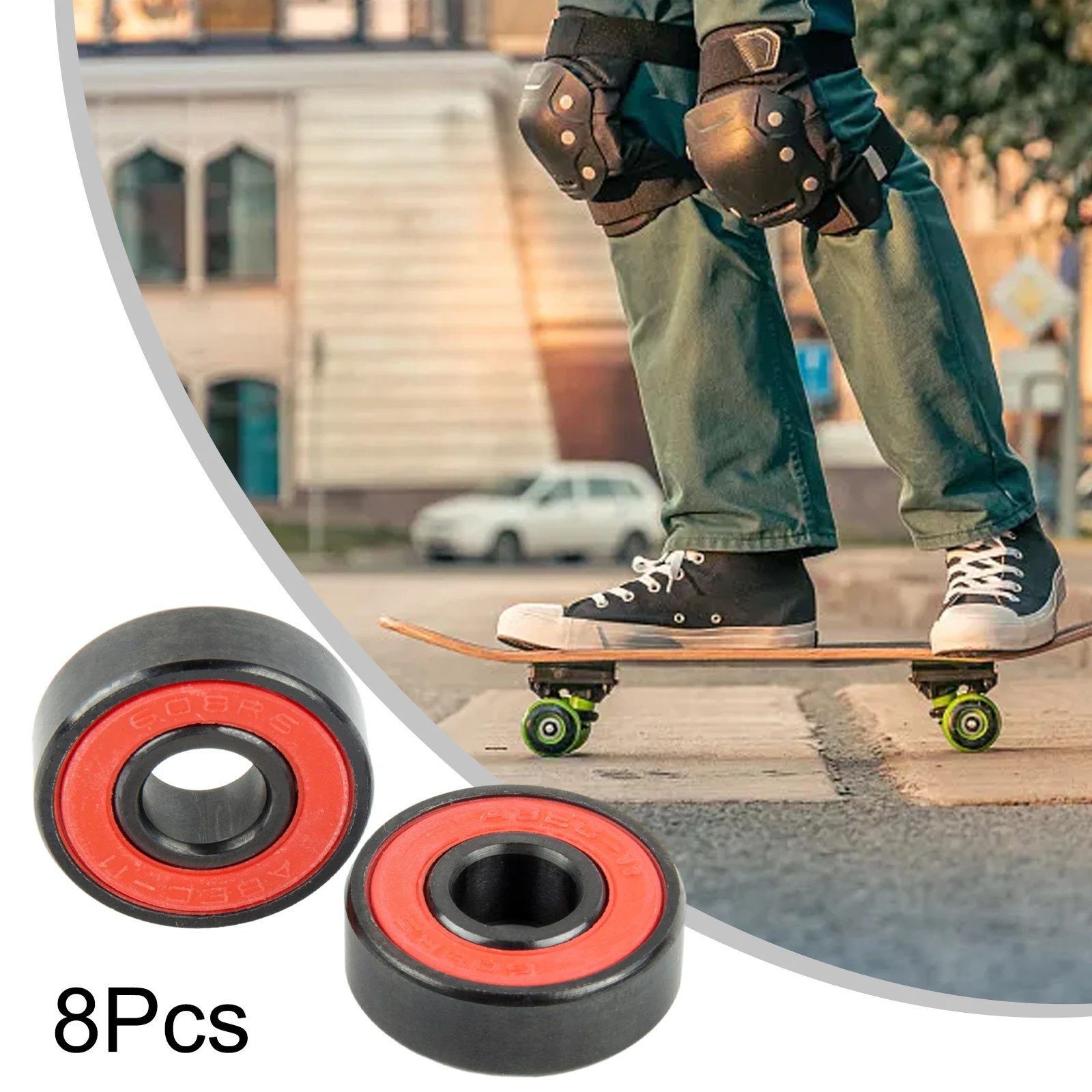 Experience the difference with our hybrid ceramic ball and roller skate bearings 608 perfect for skateboarding